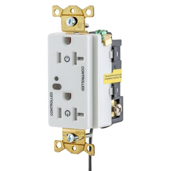Hubbell Wiring Device-Kellems Automatic Receptacle Control HBL5362LC2W HBL5362LC2W